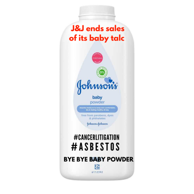 J&J ENDS SALES OF ITS BABY POWDER IN USA & CANADA