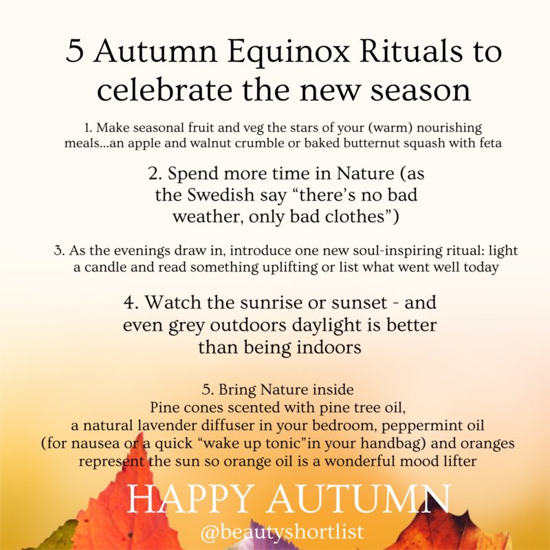 5 AUTUMN EQUINOX RITUALS TO CELEBRATE THE NEW SEASON